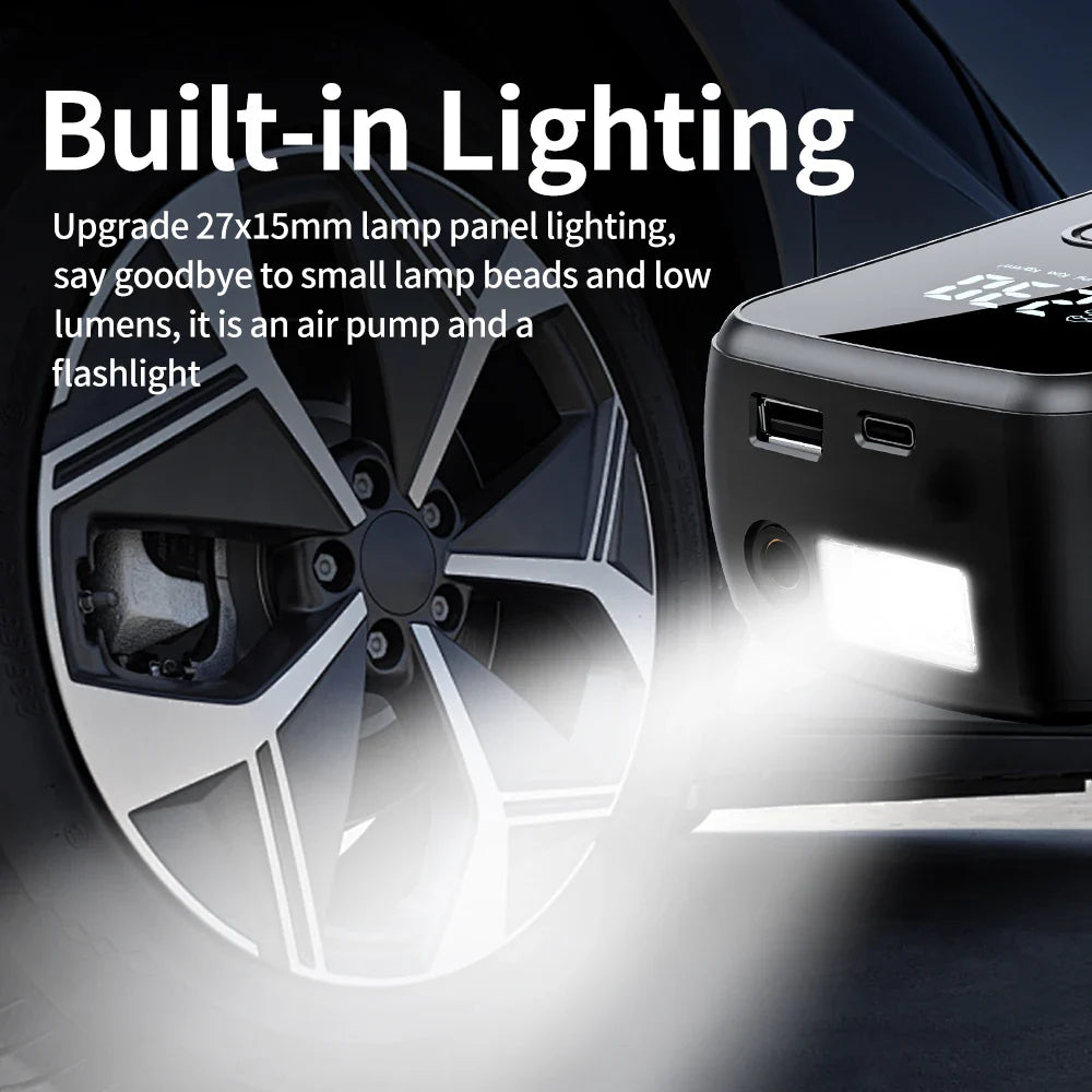 Portable Electric Air Compressor Pump for Car, Bike & Motorcycle Tires