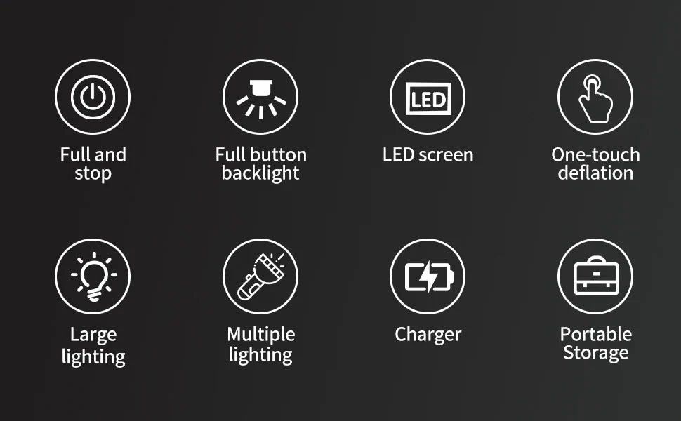 Portable Electric Air Compressor Pump for Car, Bike & Motorcycle Tires