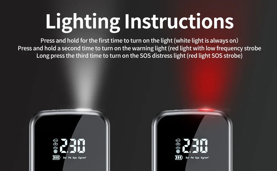 Portable Electric Air Compressor Pump for Car, Bike & Motorcycle Tires