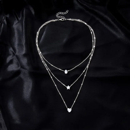 Heart Pendant Necklace (CZ)